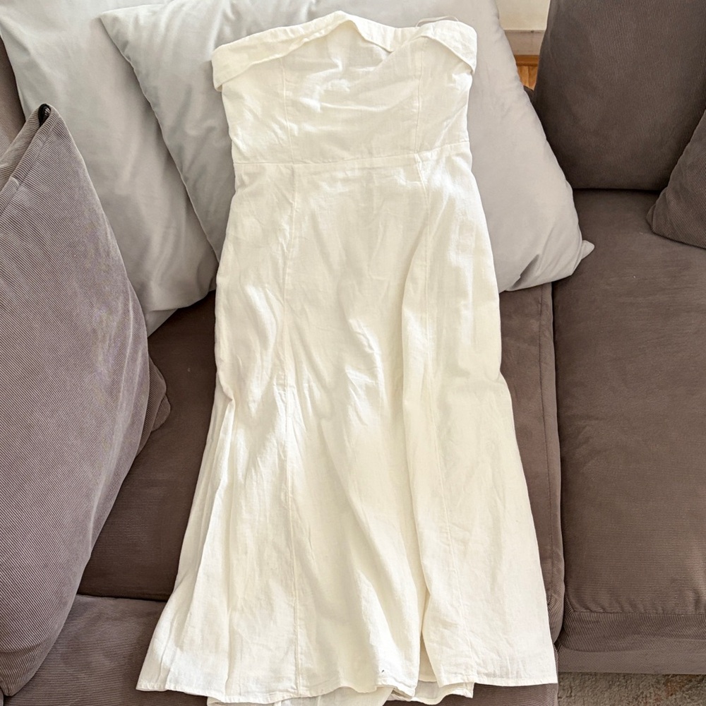 Abercrombie & Fitch Strapless White Dress